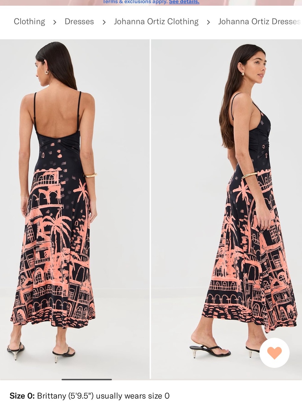 Johanna Ortiz Black and Pink Nuestra Tierra Printed Maxi Dress - Picture 3 of 9